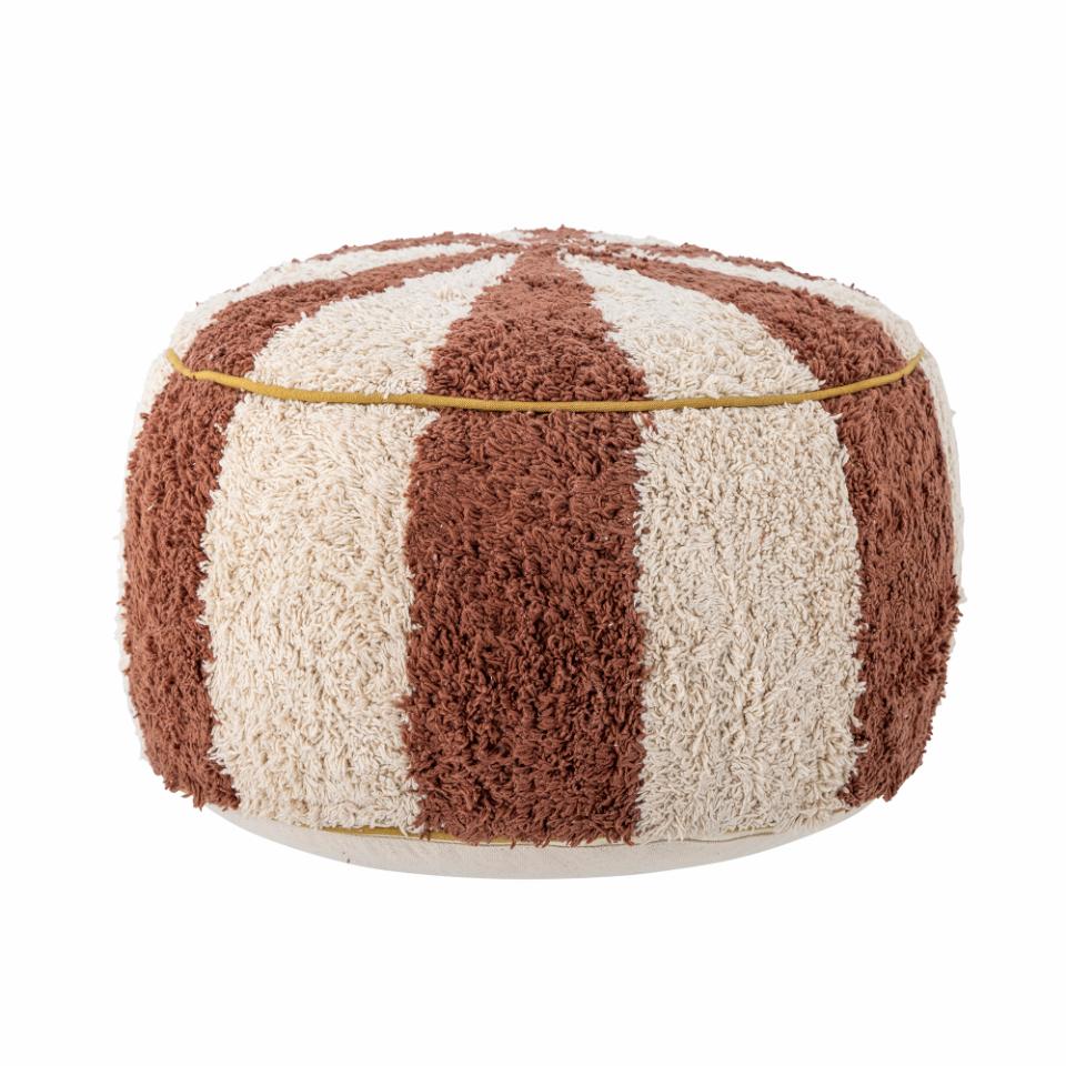 Bloomingville Charoline sittpuff Ø44 cm Brun-vit