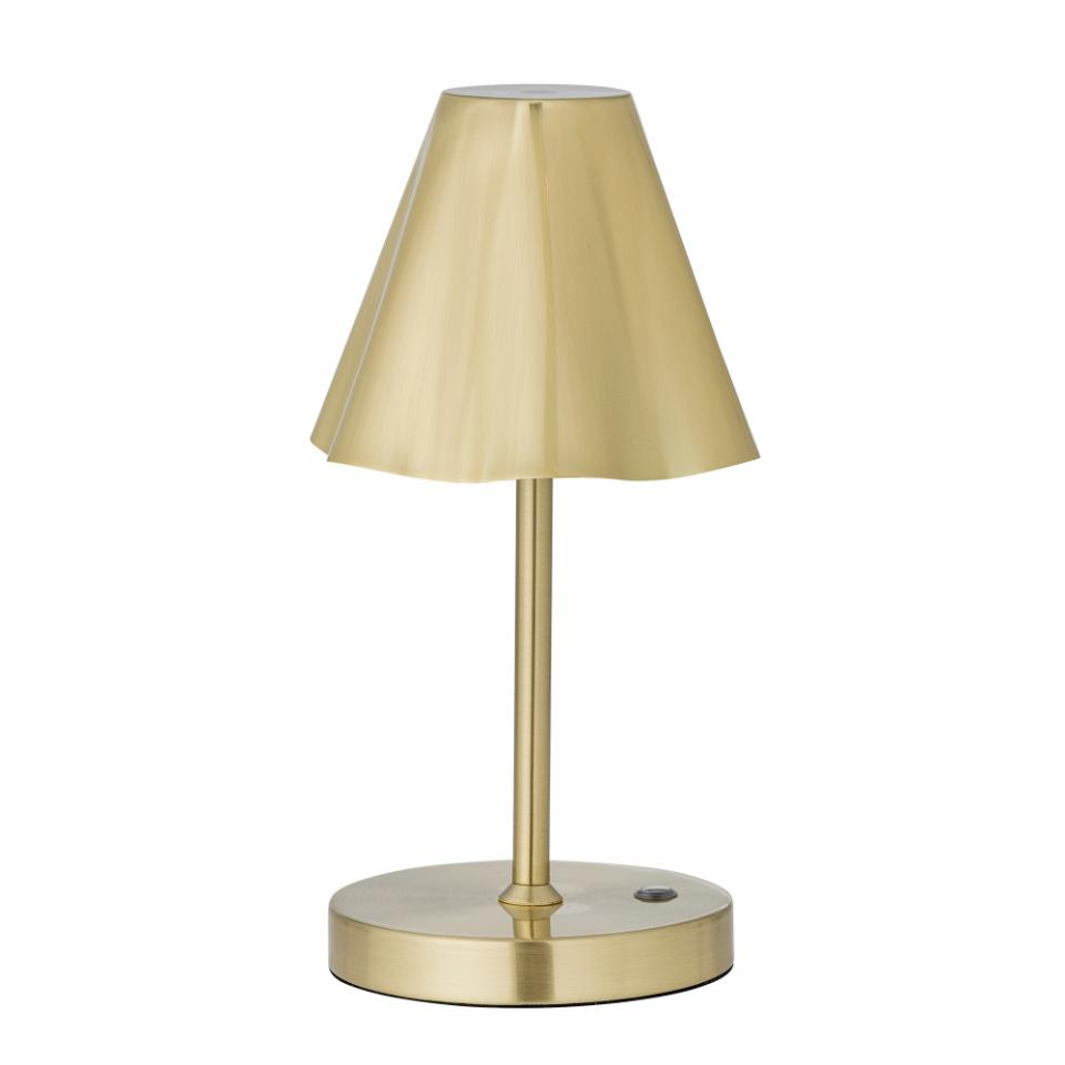 Bloomingville Lianna Bärbar Lampa, Uppladdningsbar, Mässing, Metall