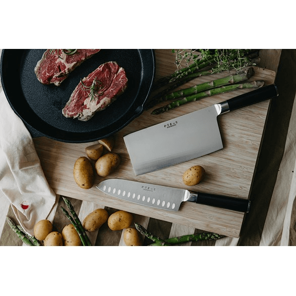 Karimatto 2 dels Set Santoku 17,5 cm & Kinesisk Hacka 18 cm