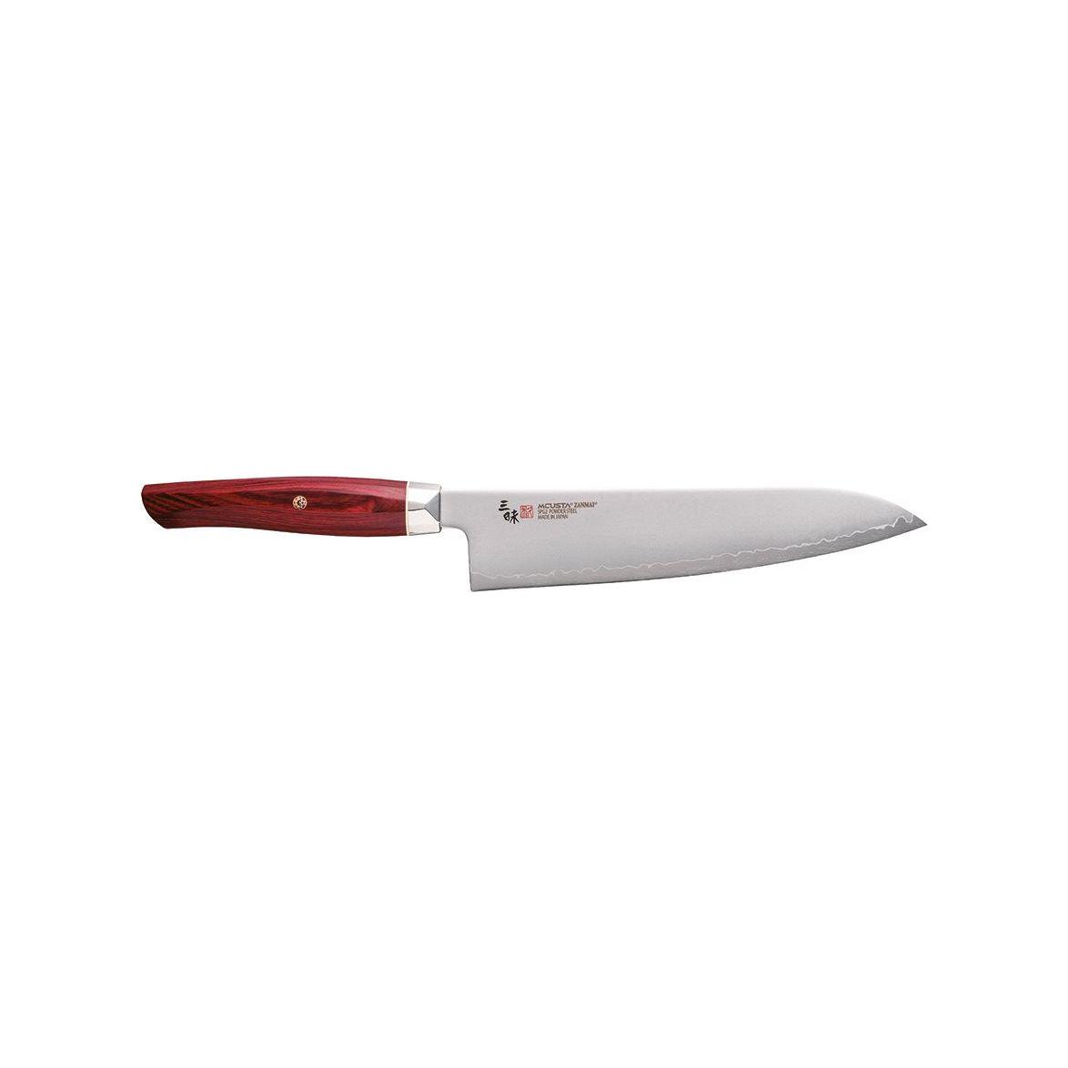 Mcusta Zanmai Gyuto, 21 cm, Revolution Röd