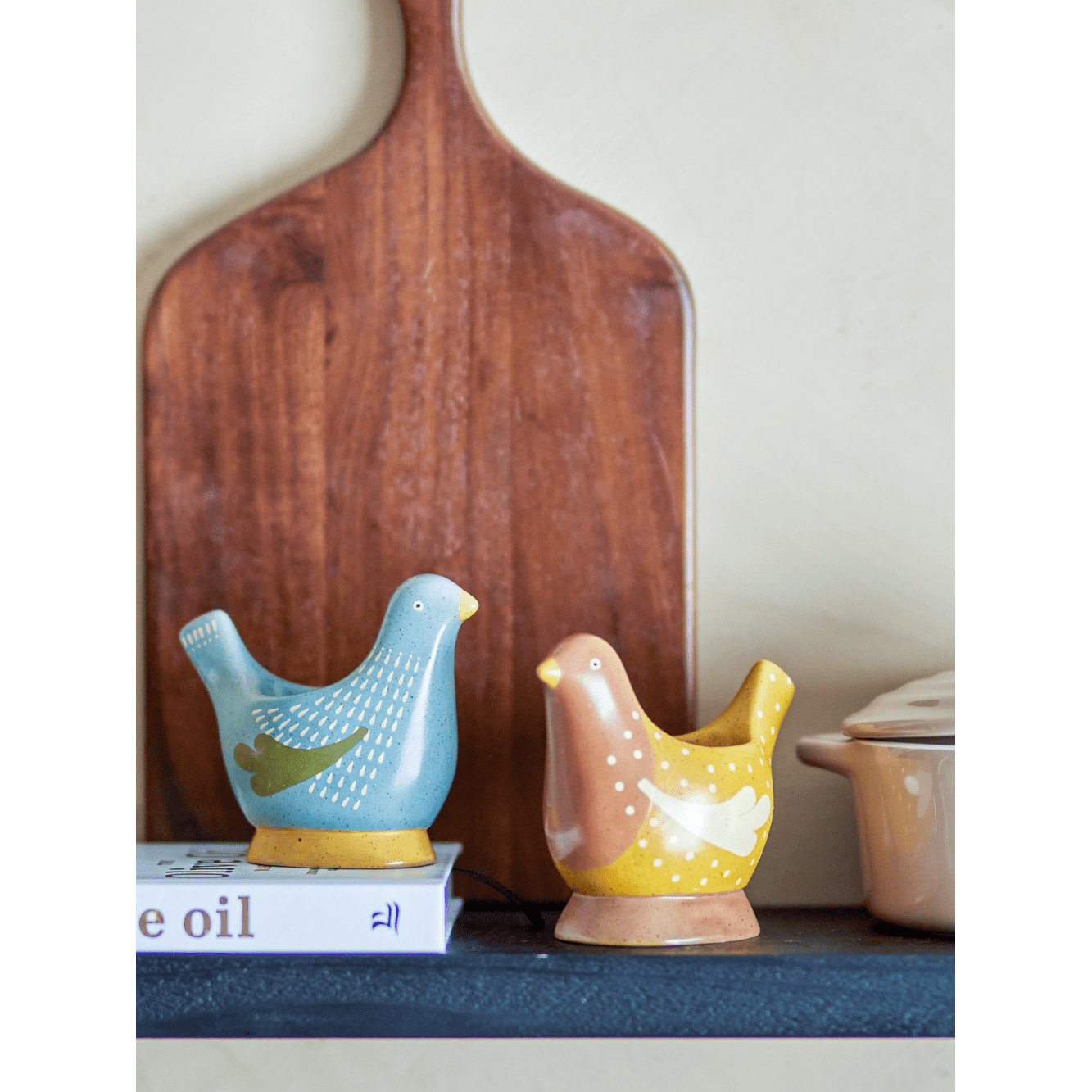 Bloomingville Birdy Äggkopp Stengods 2 Set