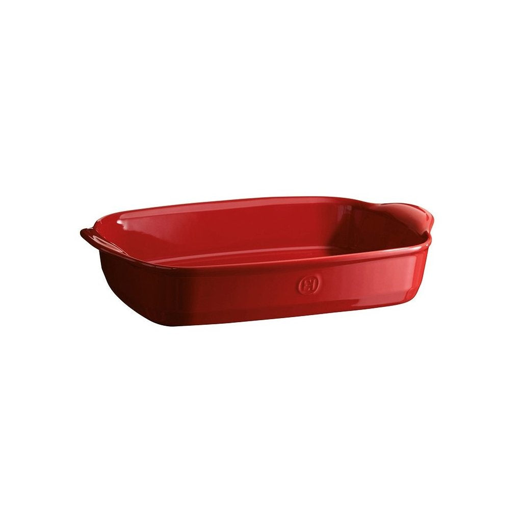 Emile Henry Ugnsform rektangulär 42,5 cm 4 L röd