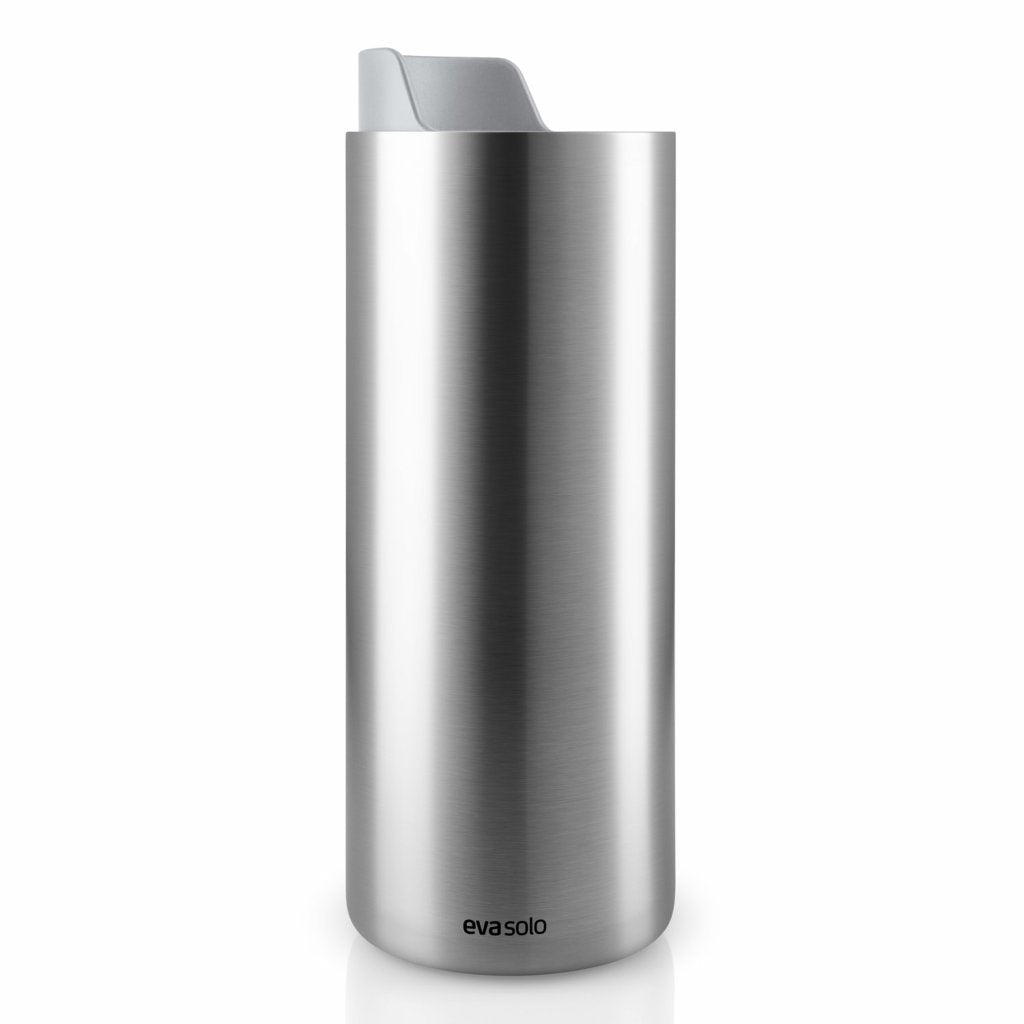 Eva Solo Termosmugg URBAN TO GO 350 ml, marmorerad grått lock, rostfritt stål