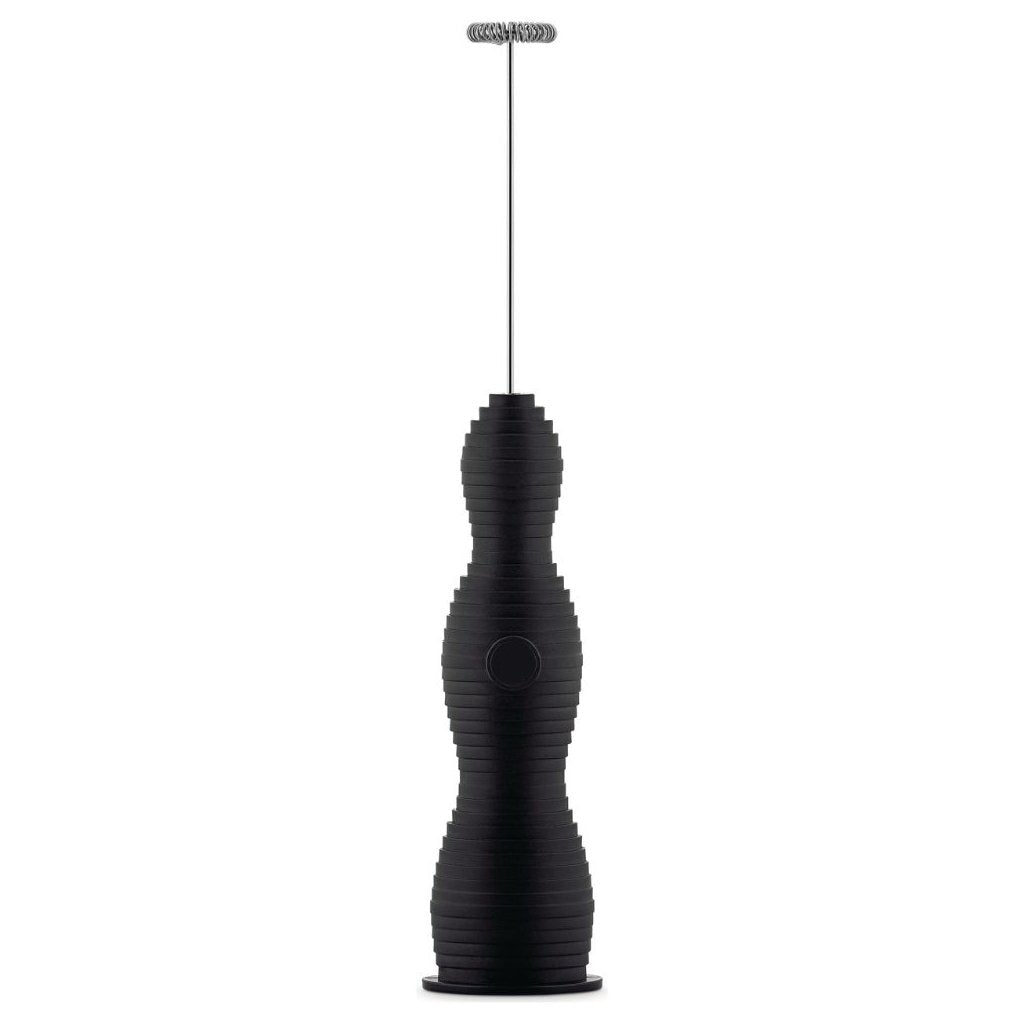 Alessi Pulcina mjölkskummare, svart