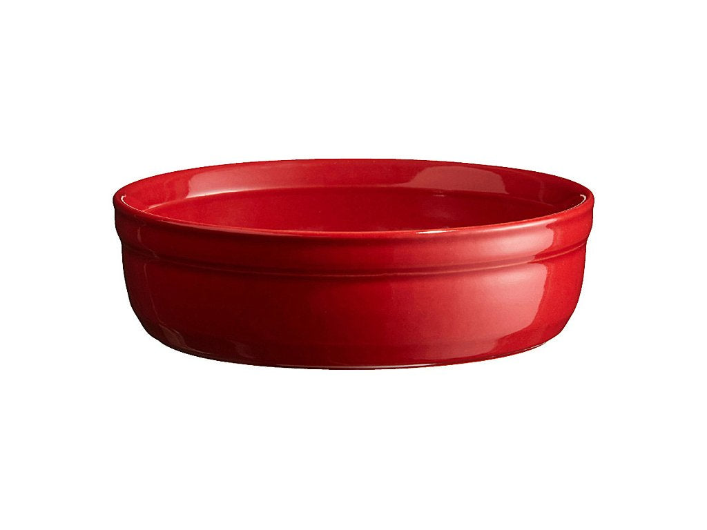 Emile Henry Crème brûlée-fat 12 cm, set i 2 delar, vinröd