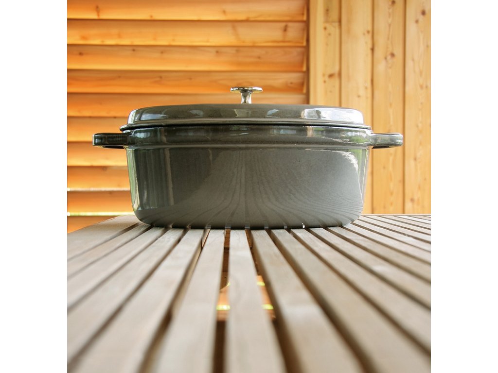 Staub Gryta 30 cm, grafitgrå