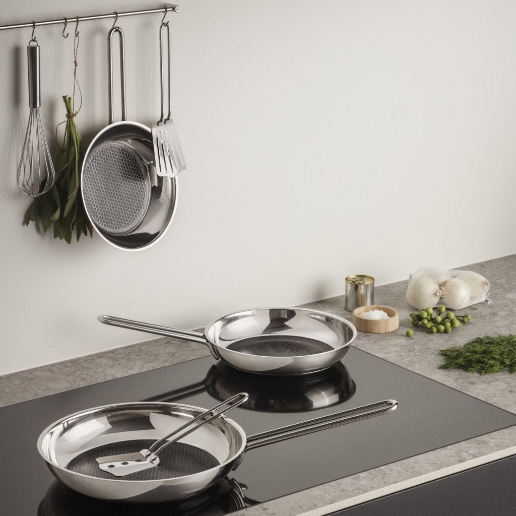 Eva Solo Non-stick stekpanna SLIP-LET CERAMIC 28 cm, silver, rostfritt stål