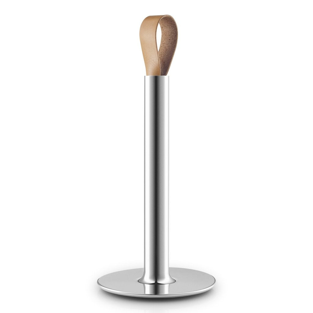 Eva Solo Hållare hushållspapper 23,4 cm, läderhandtag, rostfritt stål