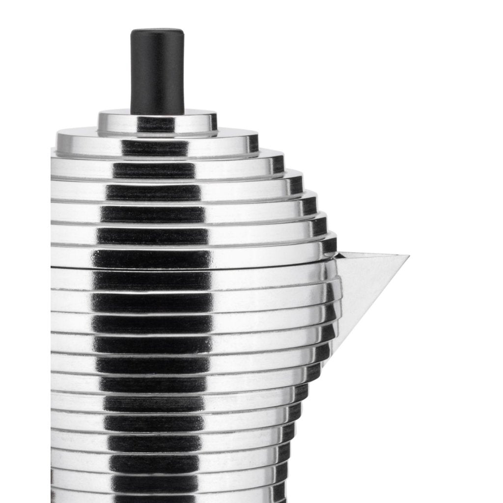 Alessi Espressobryggare för spishäll PULCINA 70 ml, svart handtag