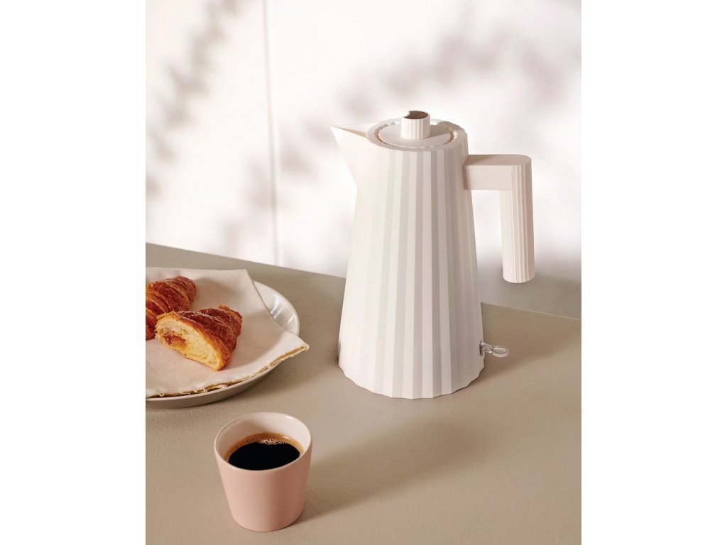 Alessi Elektrisk vattenkokare PLISSE 1 l, vit