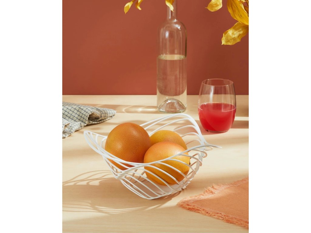Alessi Fruktskål TRINITY 33 cm, hög, svart