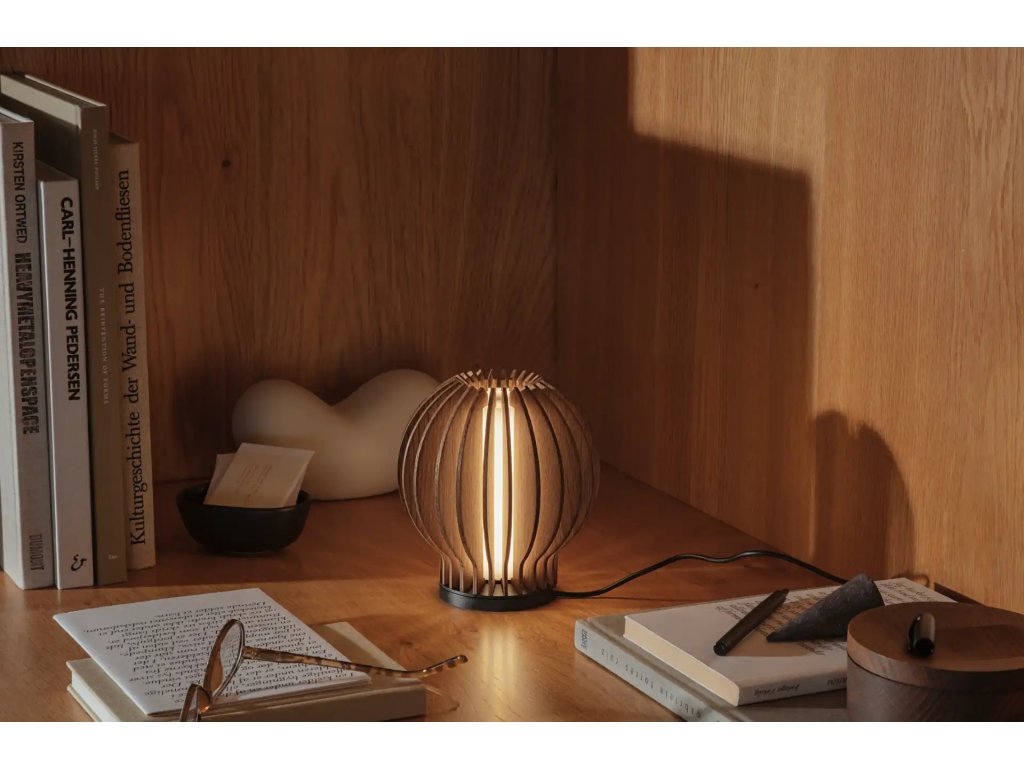 Eva Solo Bordslampa RADIANT 15 cm, LED, mörkbrun, trä