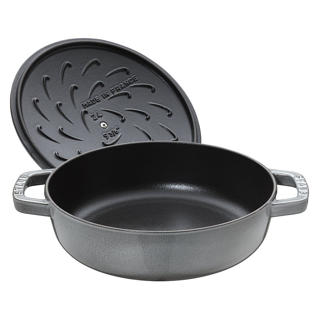 Staub Gryta 24 cm, grafitgrå, gjutjärn