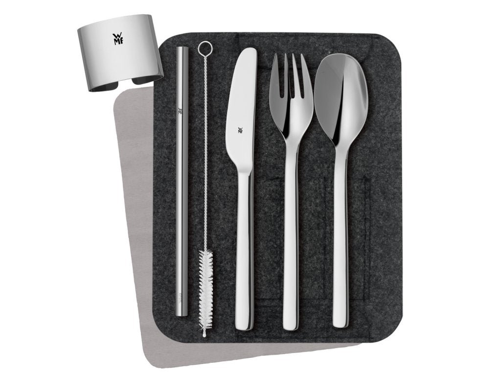 WMF Bestickset to-go MY2GO, med fodral, grön