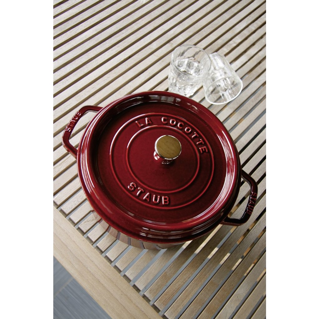 Staub Gryta 20 cm, körsbär, gjutjärn