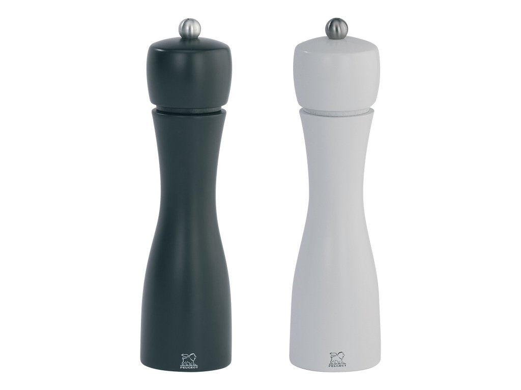 Peugeot Salt- och pepparkvarn TAHITI 20 cm, svart/vit, bokträ