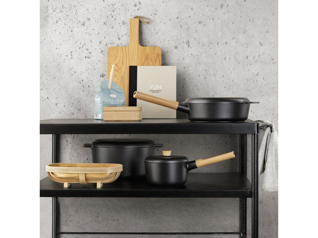 Eva Solo Sautépanna NORDIC KITCHEN 24 cm, med trähandtag