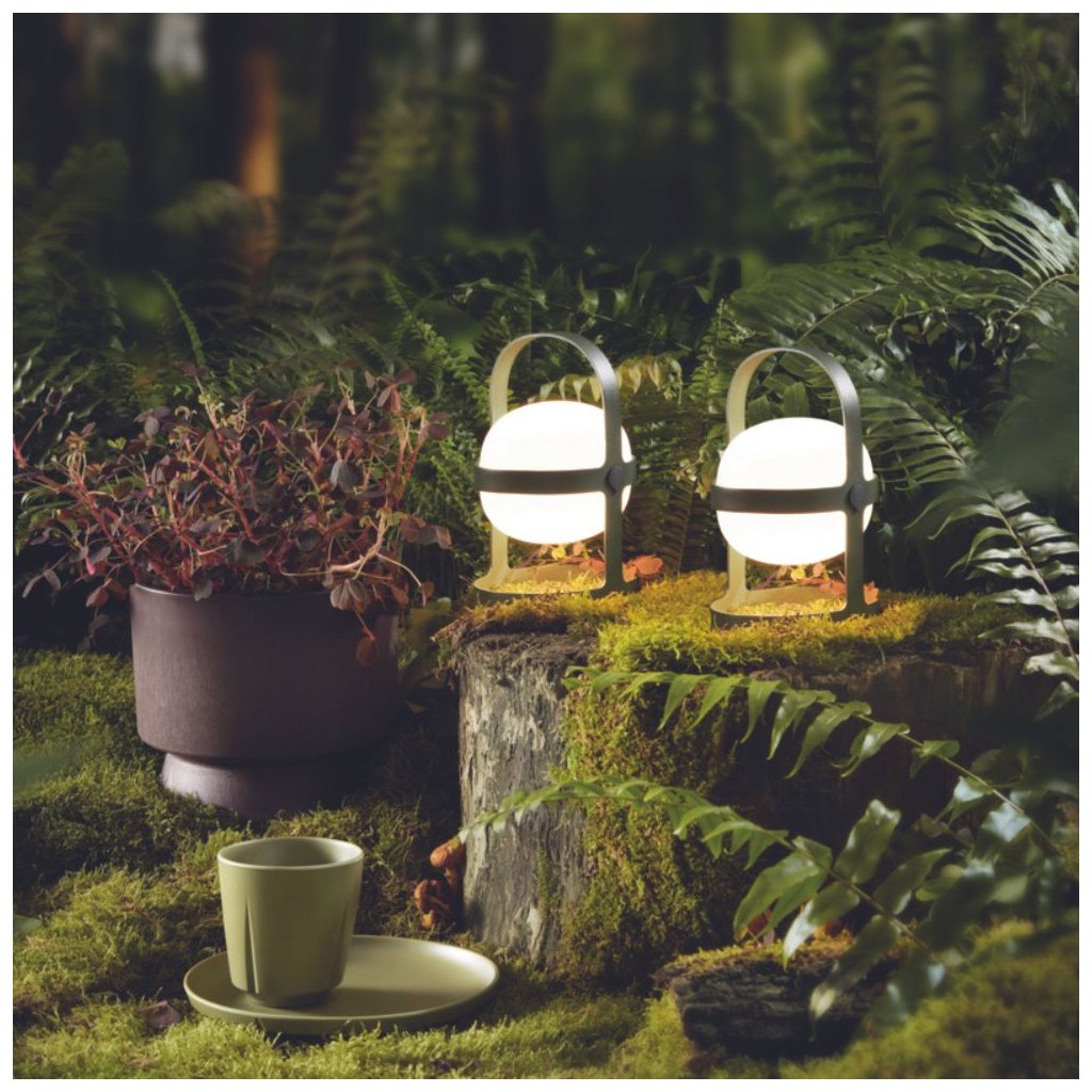 Rosendahl Bärbar bordslampa SOFT SPOT 34 cm, LED, olivgrön