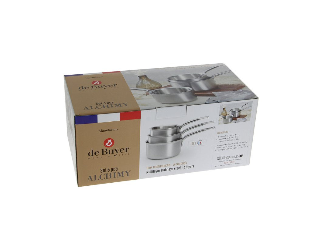 de Buyer Kastrullset ALCHIMY, 3 st