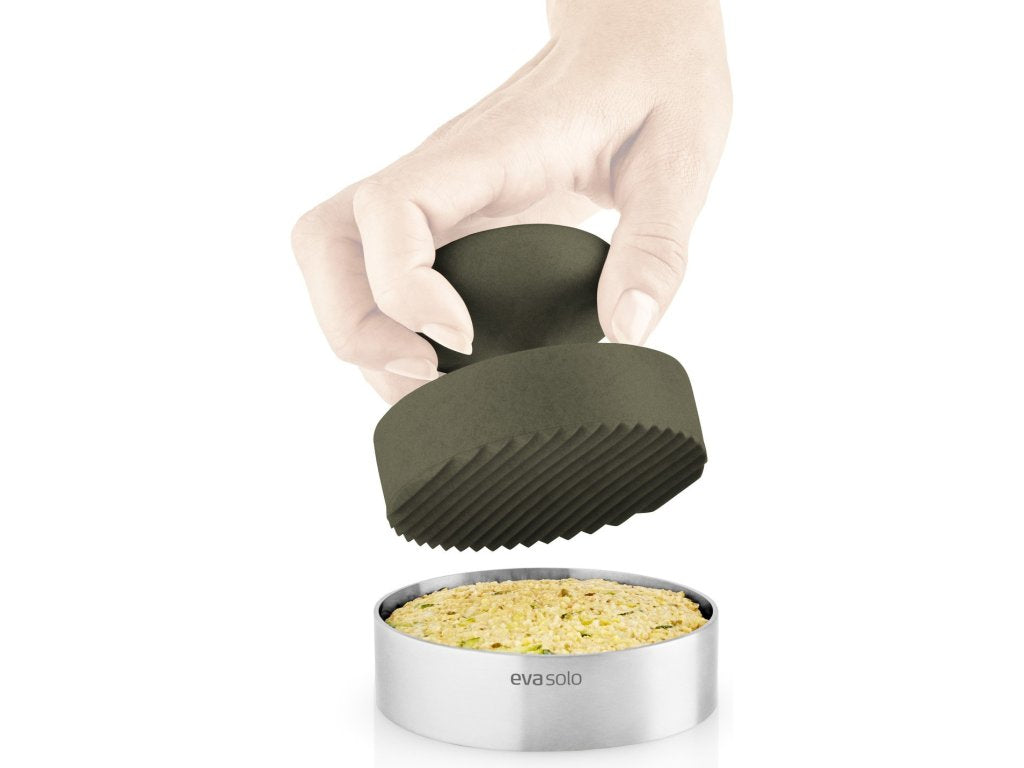 Eva Solo Hamburgerpress GREEN TOOL 9 cm, grön, rostfritt stål/plast