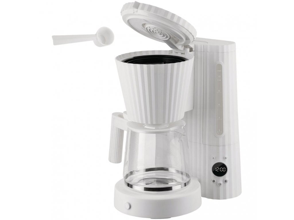 Alessi Kaffebryggare PLISSÉ 1,5 l, vit