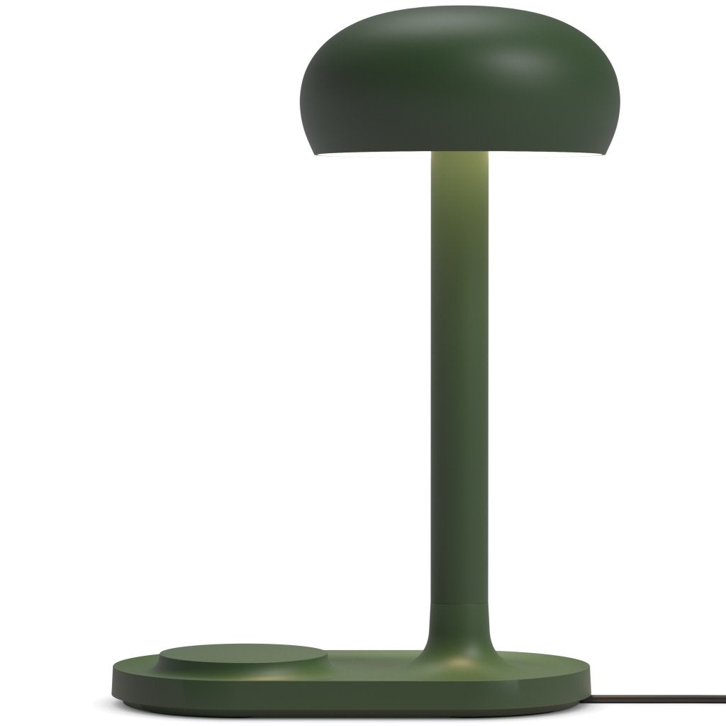 Eva Solo Bordslampa EMENDO 29 cm, med trådlös Qi-laddare, smaragdgrön Eva Solo
