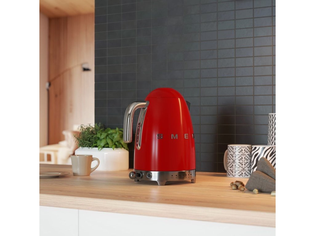Smeg Vattenkokare med temperaturkontroll KLF04RDEU 1,7 l, röd