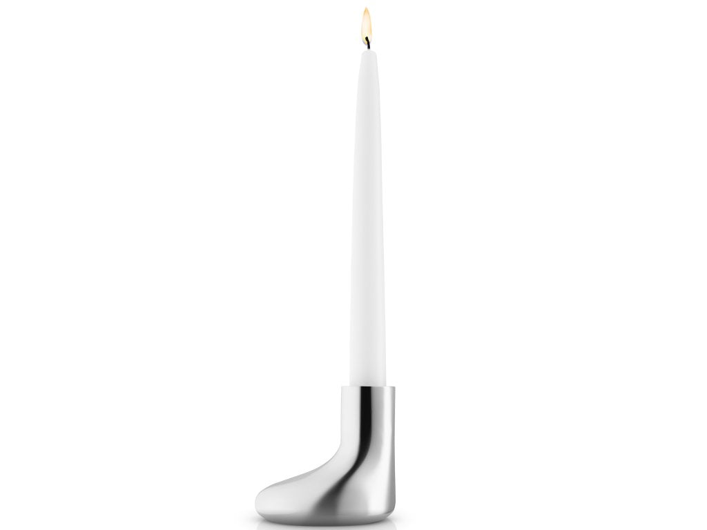 Eva Solo Hållare för middagsljus MELLOW 8 cm, silver, rostfritt stål