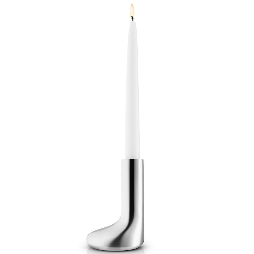 Eva Solo Hållare för middagsljus MELLOW 12 cm, silver, rostfritt stål
