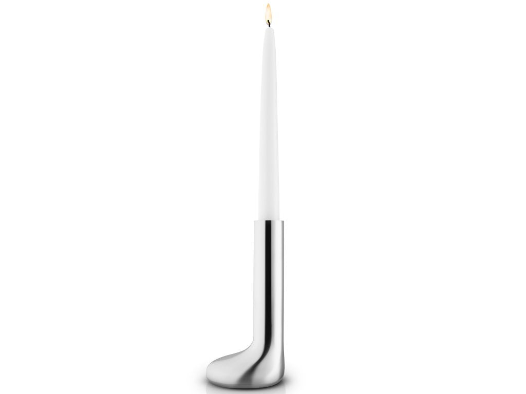 Eva Solo Hållare för middagsljus MELLOW 16 cm, silver, rostfritt stål