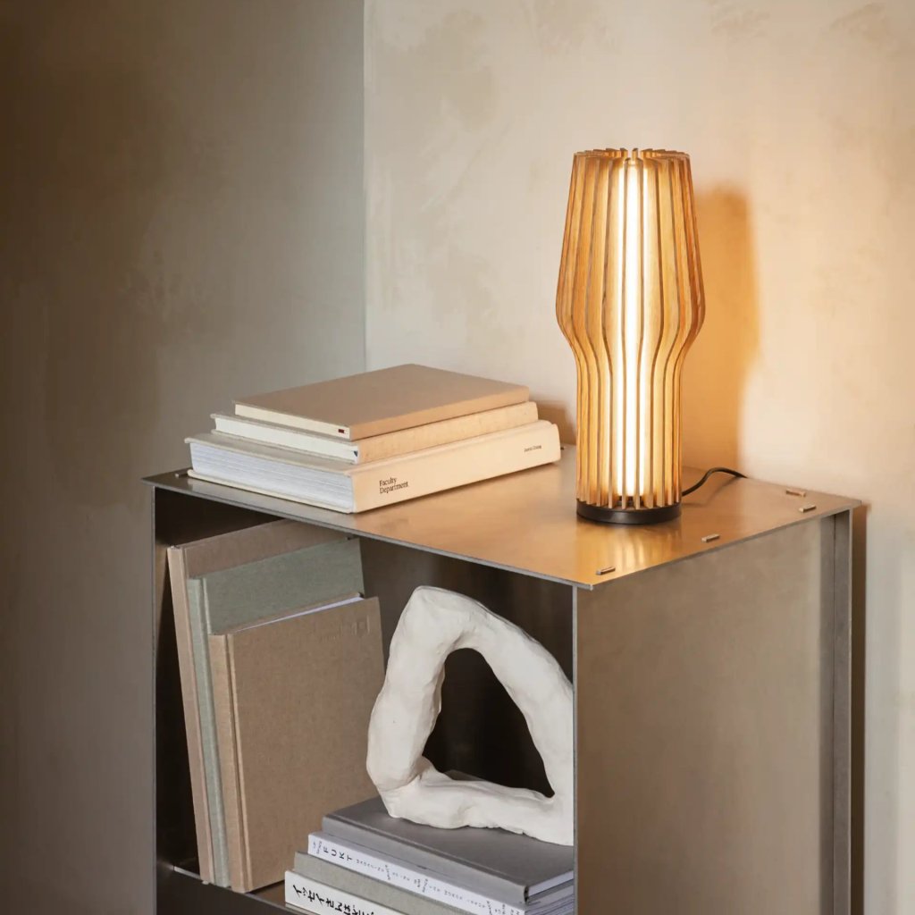 Eva Solo Bärbar bordslampa RADIANT 28 cm, LED, naturlig, trä