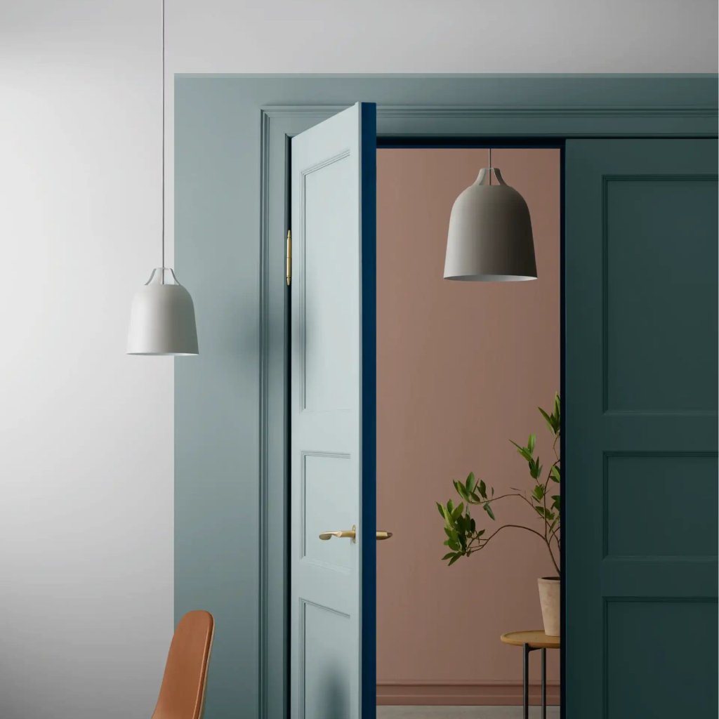 Eva Solo Hängande lampa KLÖVER 35 cm, grå, aluminum