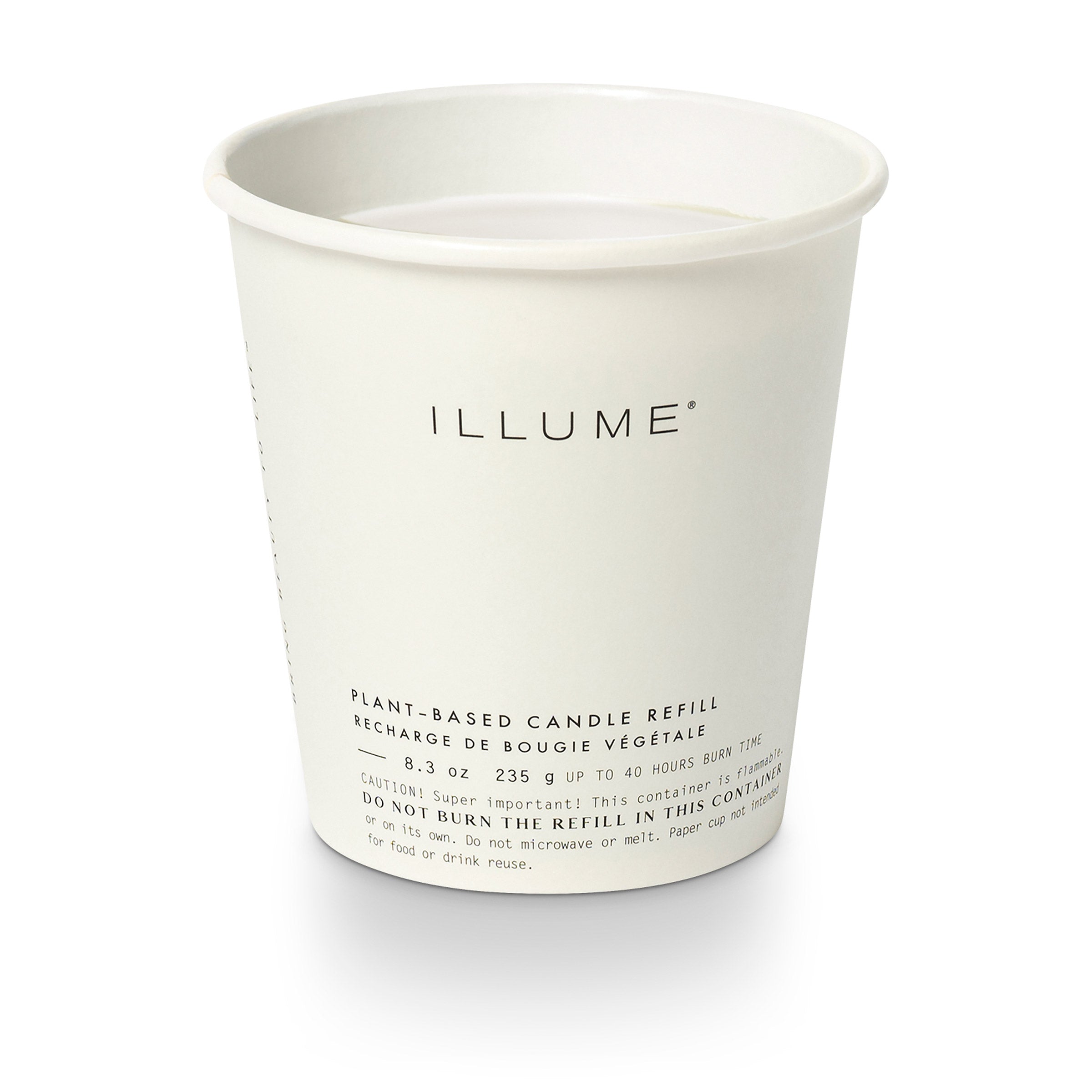 Illume Woodfire Ljusrefill, Vit