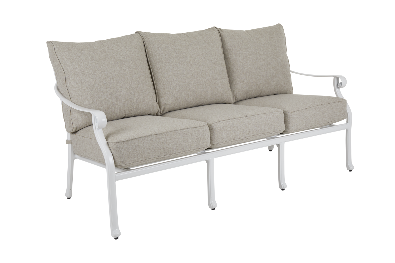 Brafab Arras 3-sitssoffa Vit/sand 185x88 cm