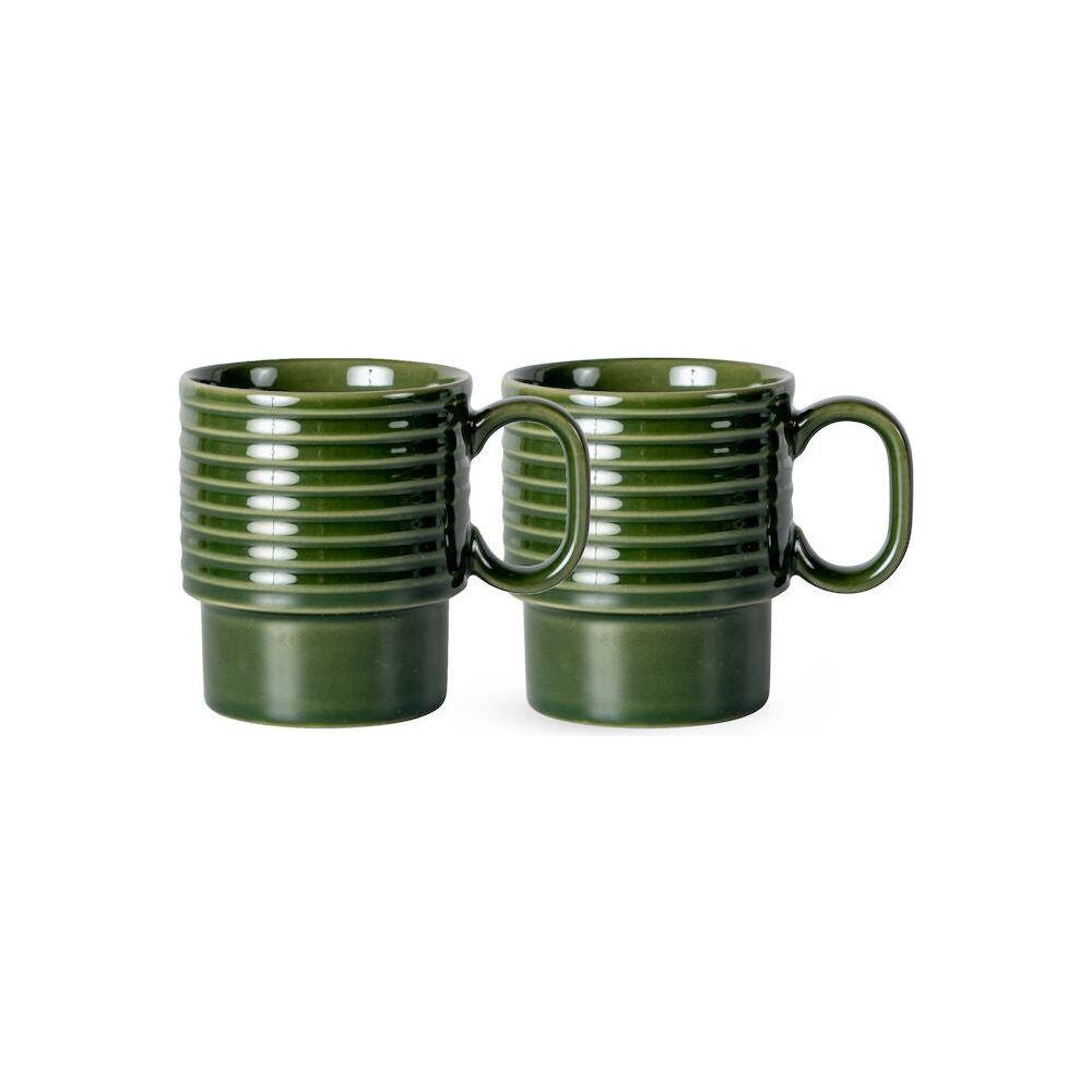 Sagaform Coffee & More Kaffemugg Grön 30 cl 2-pack