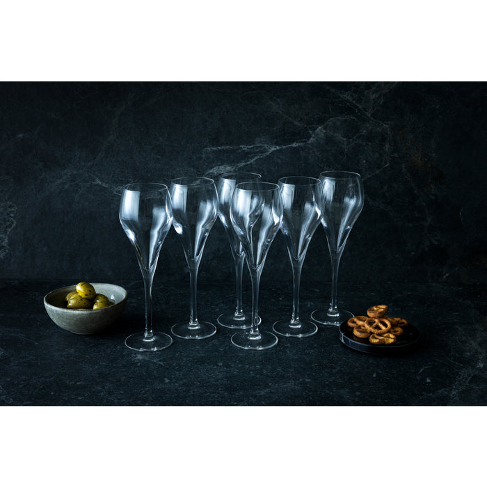 Stiernholm Bubbles champagneglas 16 cl 6-pack klar