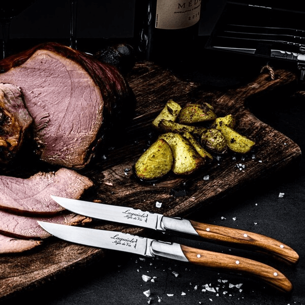Laguiole Grillknivar Olive 6-pack