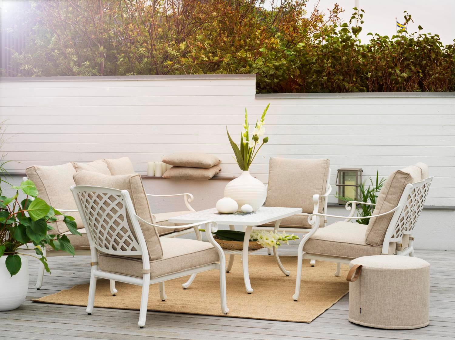 Brafab Arras 3-sitssoffa Vit/sand 185x88 cm