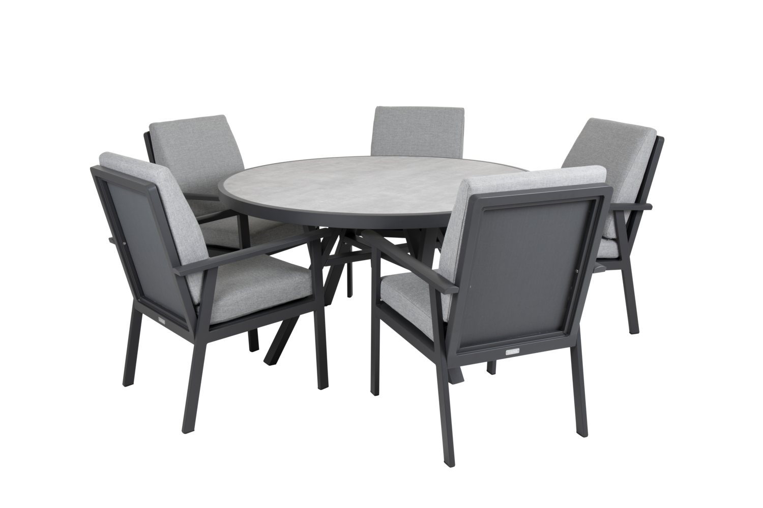 Brafab Samvaro karmstol Antracit/Pearl grey