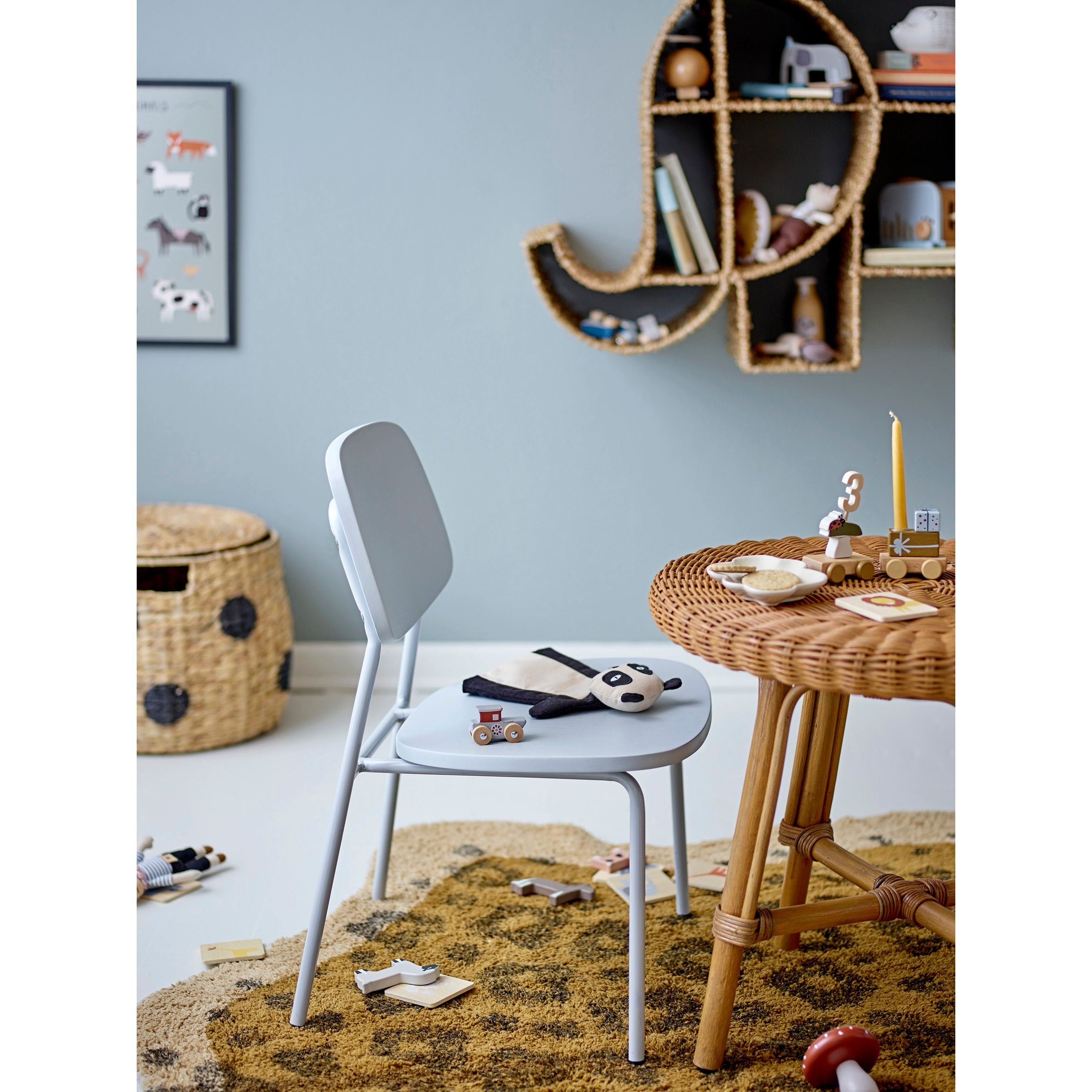 Bloomingville Mini Gugga Stol, Grå, Plywood