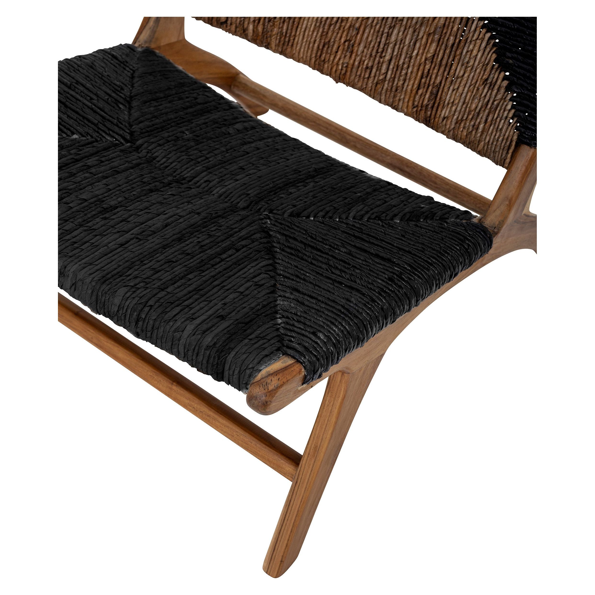 Creative Collection Grant Loungestol, Svart, Teak