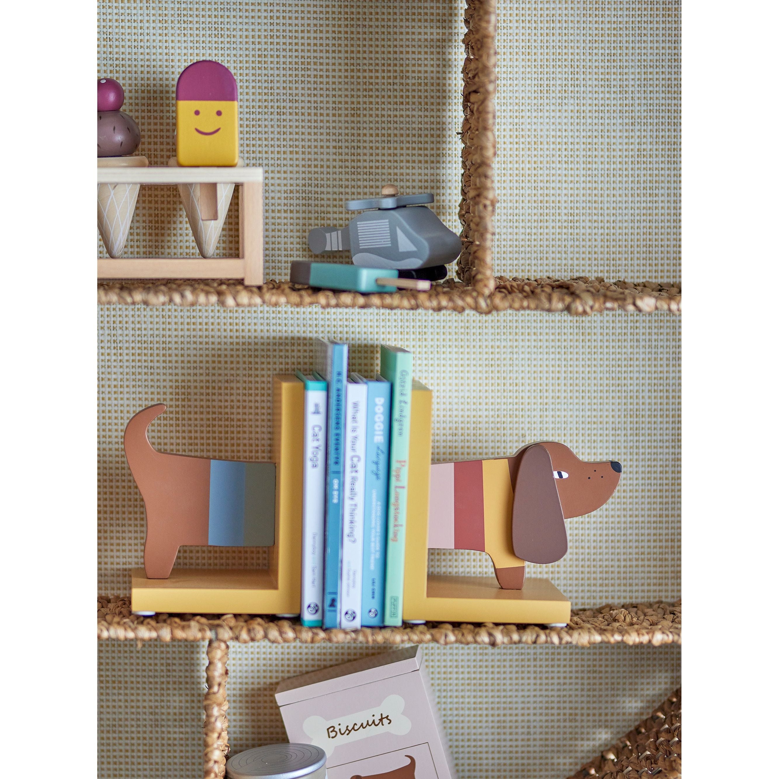 Bloomingville Mini Charlie Bokstöd, Gul, FSC®100%, MDF