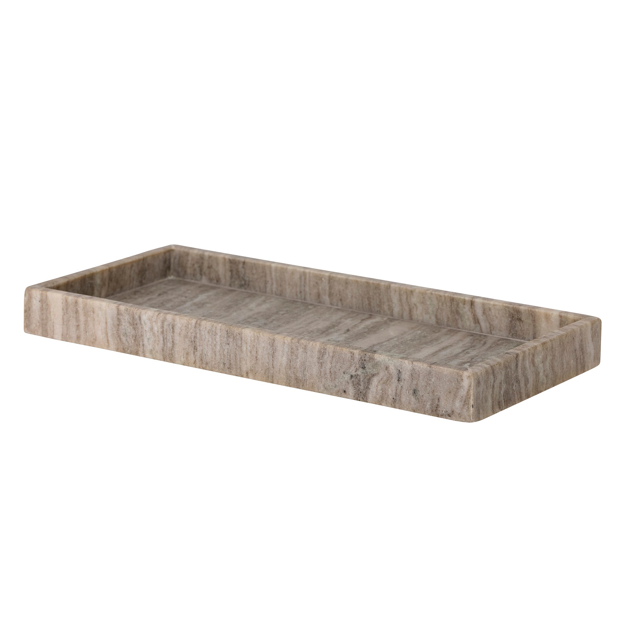 Bloomingville Majsa Bricka, Brun, Marmor