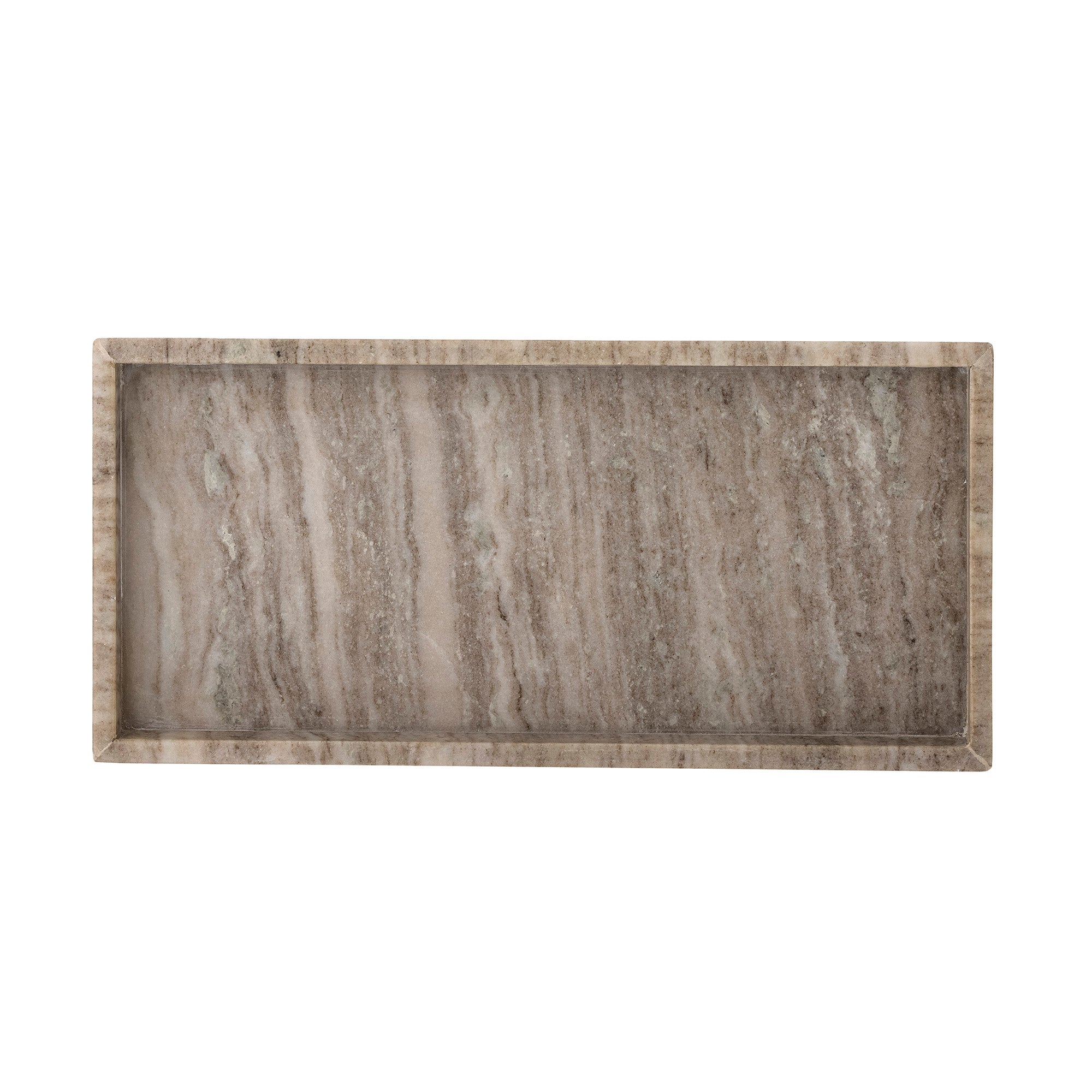 Bloomingville Majsa Bricka, Brun, Marmor