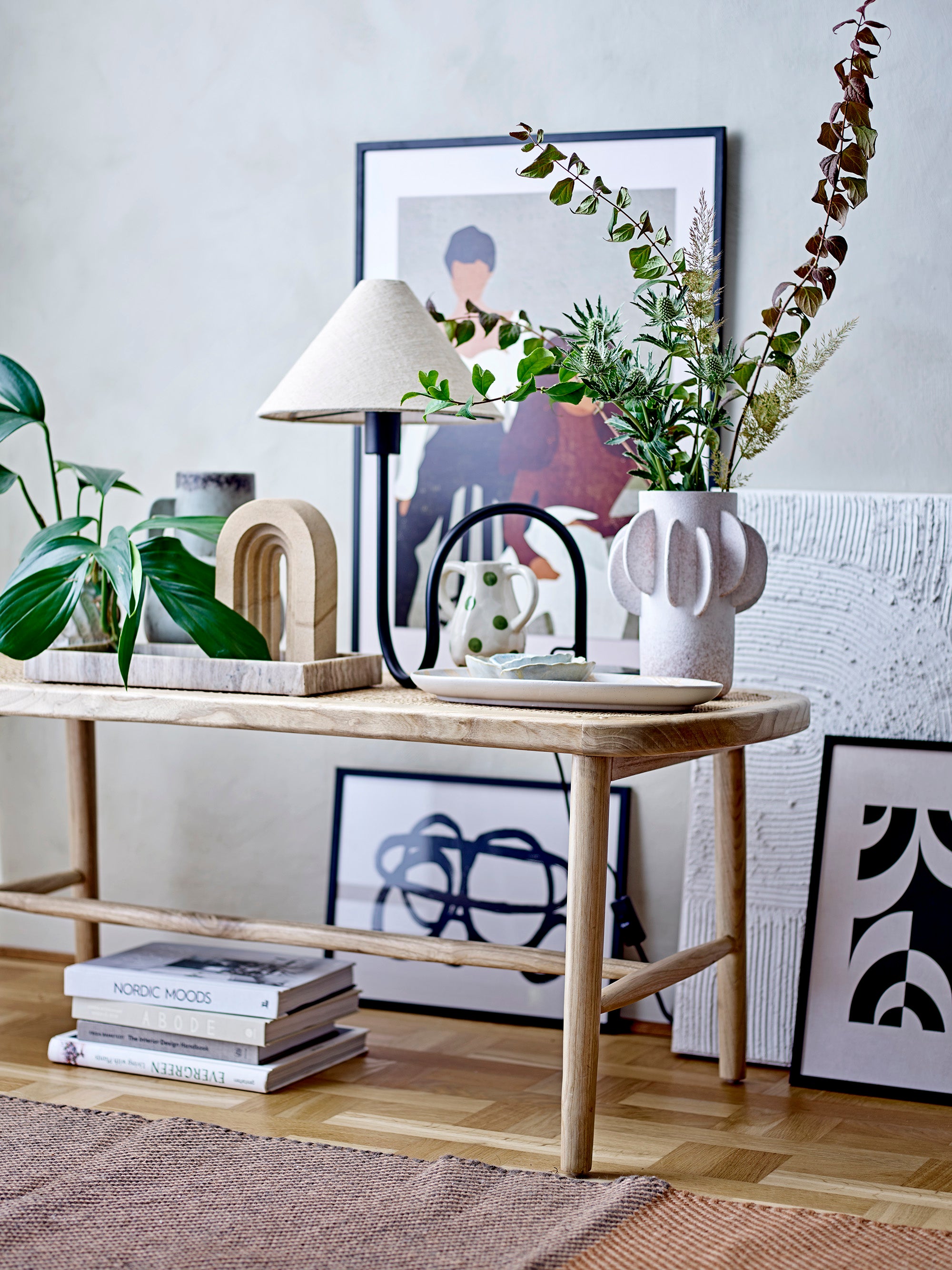 Bloomingville Majsa Bricka, Brun, Marmor