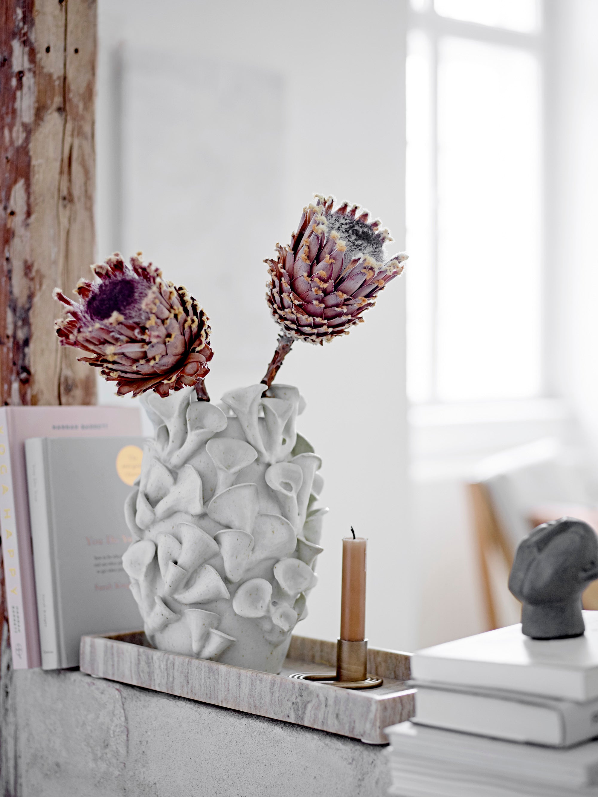 Bloomingville Majsa Bricka, Brun, Marmor