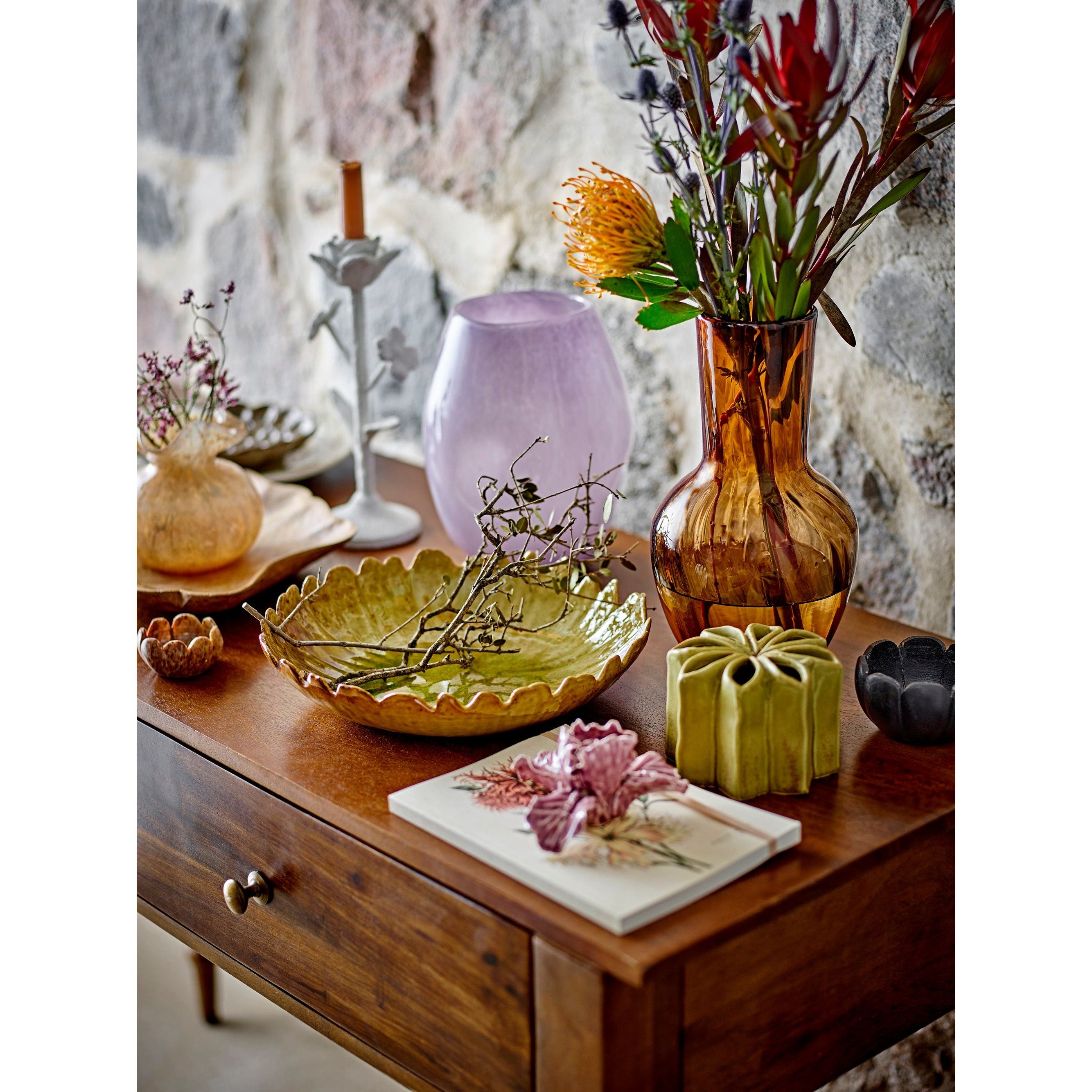 Creative Collection Lilac Vas, Lila, Glas