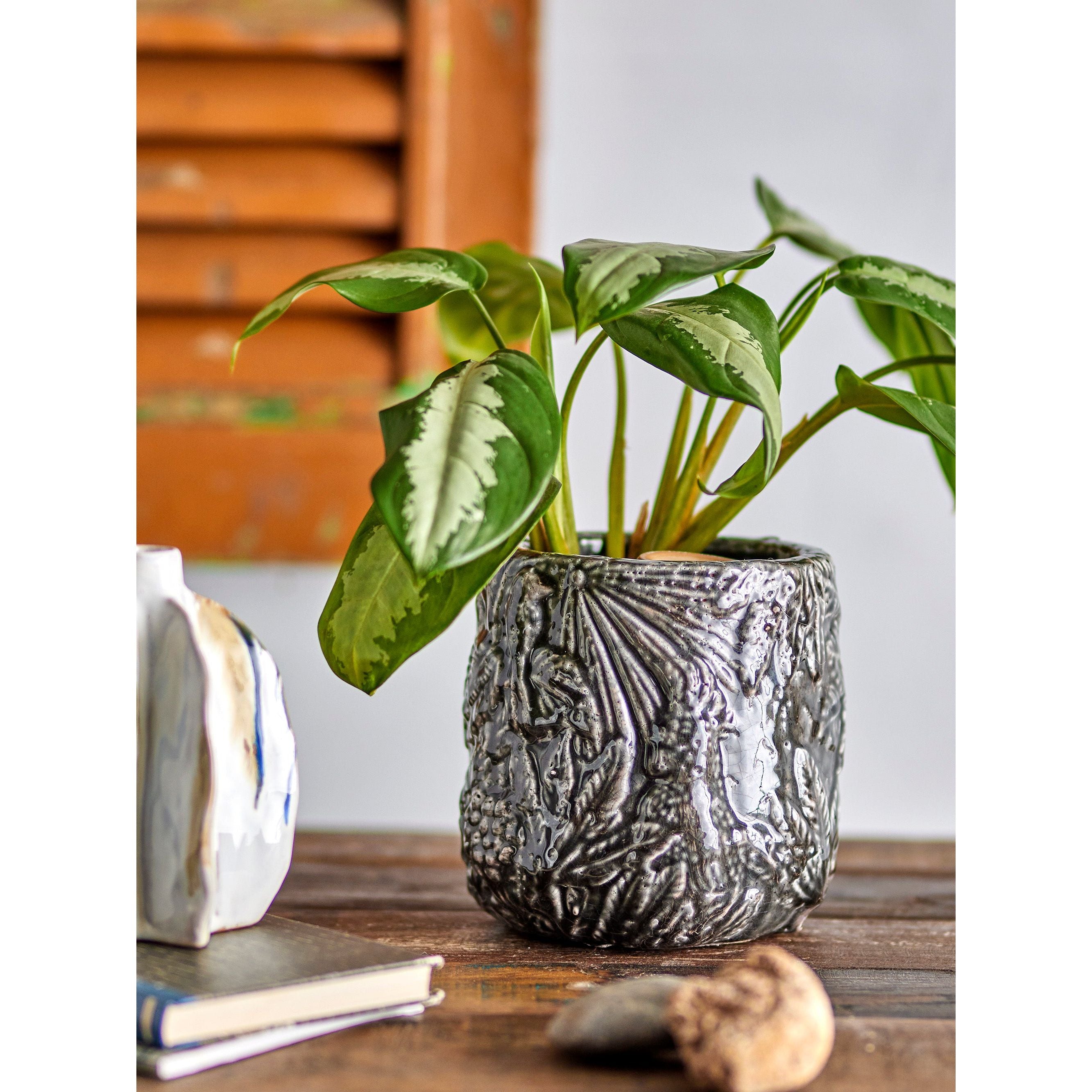 Creative Collection Nikou Deco Blomkruka, Svart, Terrakotta