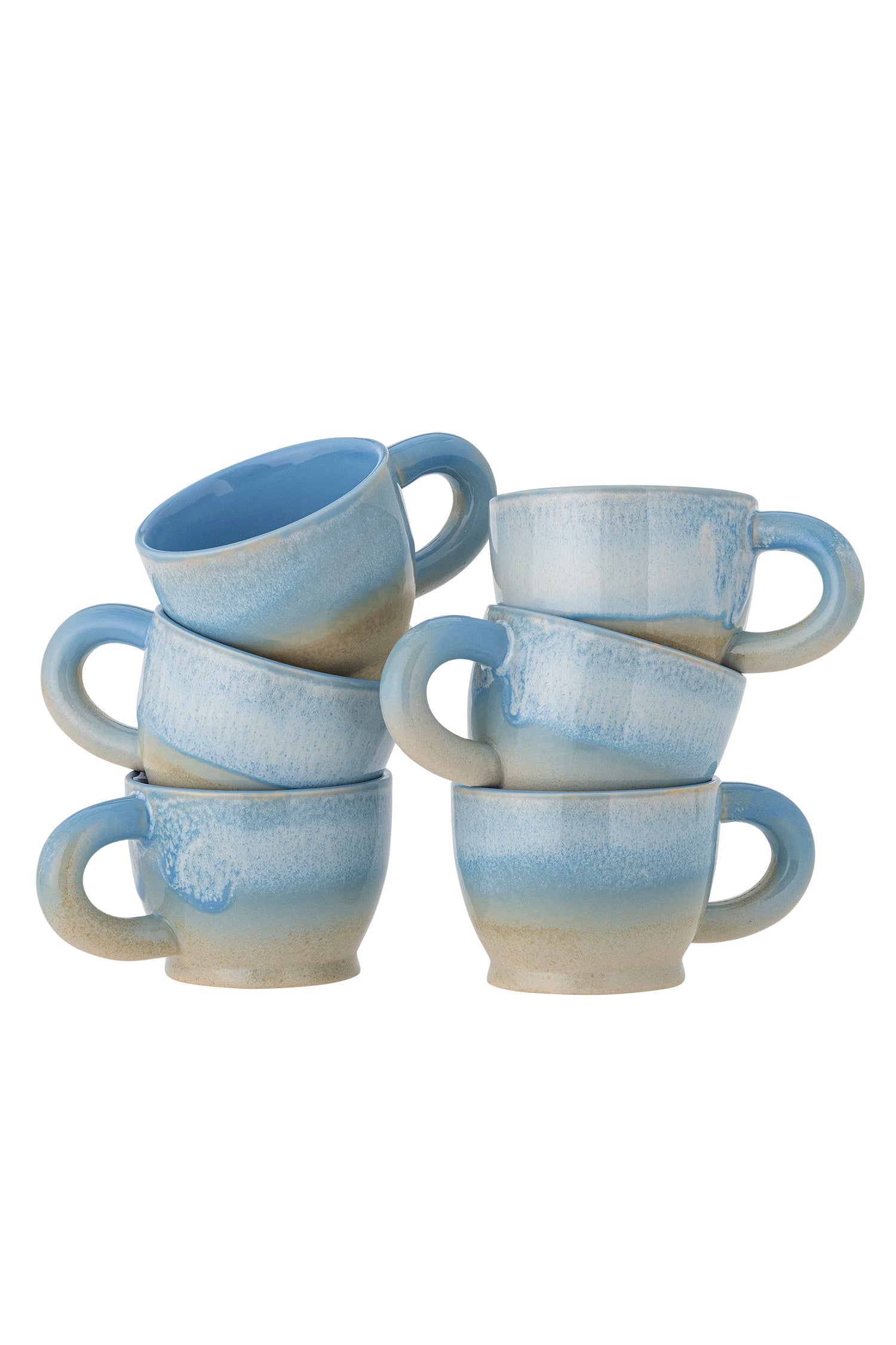 Bloomingville Safie Mugg. Flerpack, Blå, Stengods