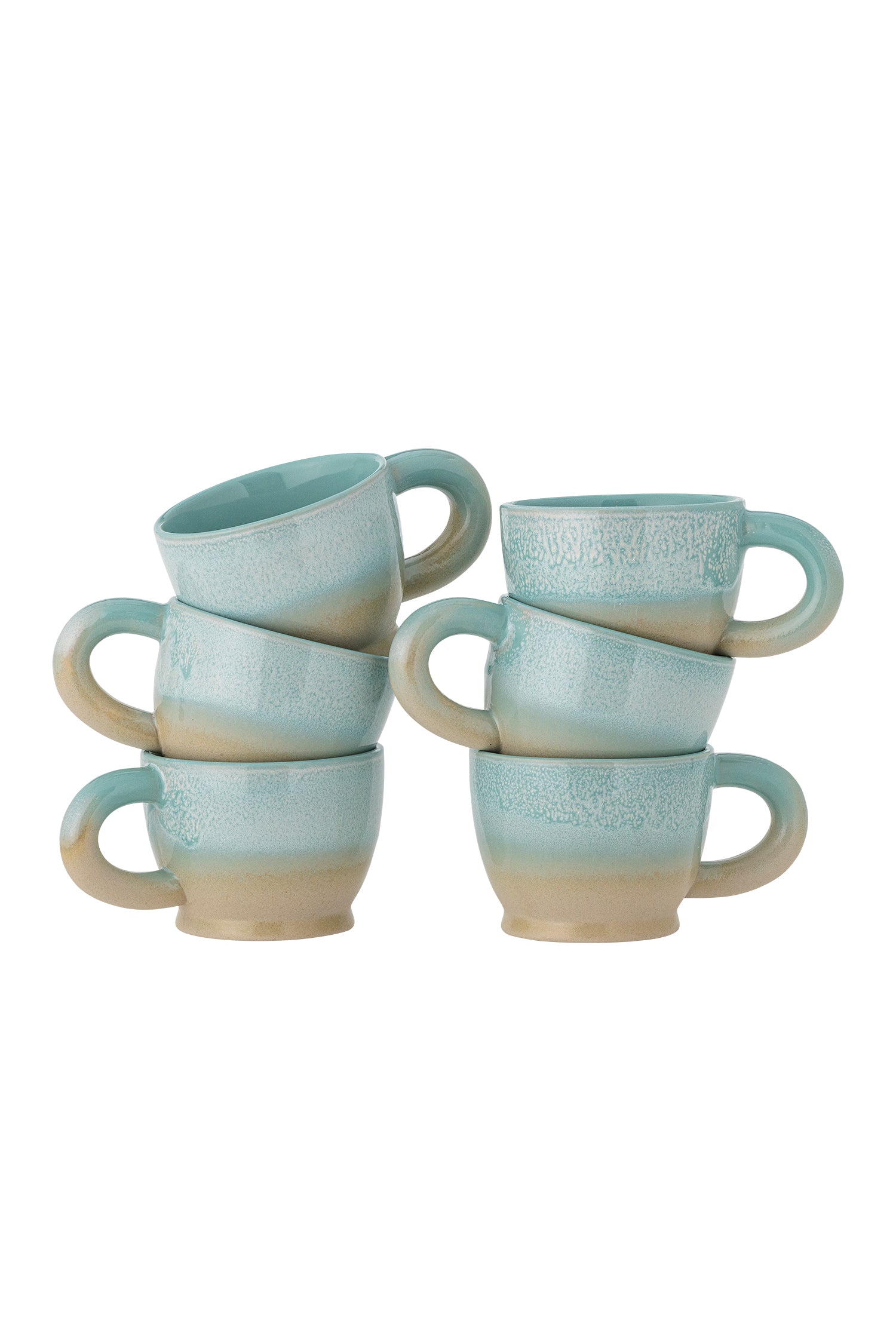 Bloomingville Safie Mugg. Flera pack, Grön, Stengods